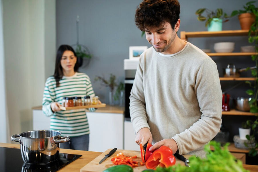 More men are taking up cooking as a regular activity