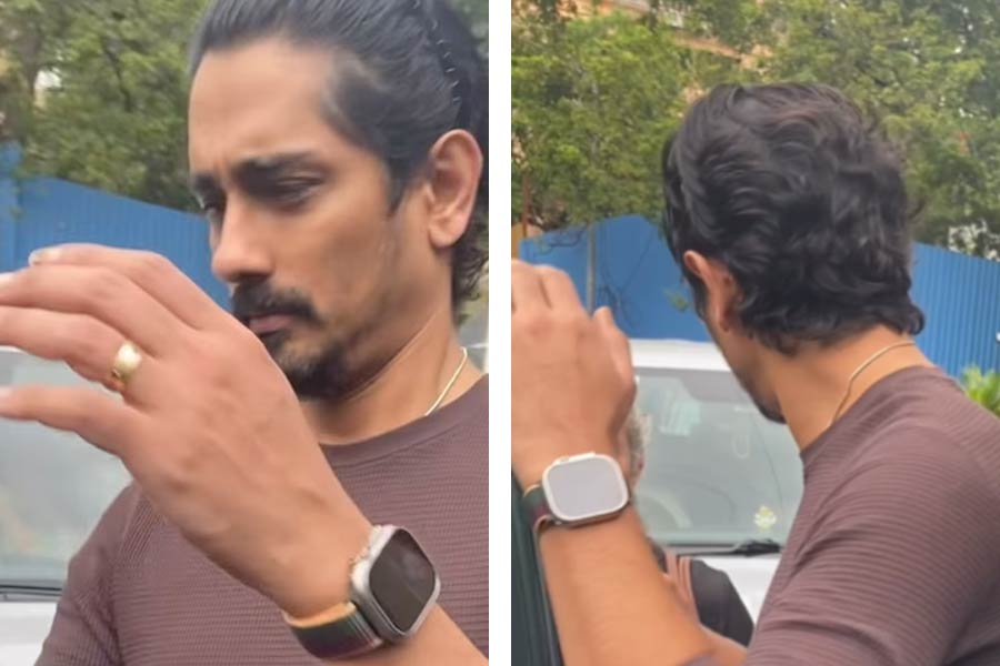 Actor Siddharth loses his cool as paparazzi wanted to photograph him