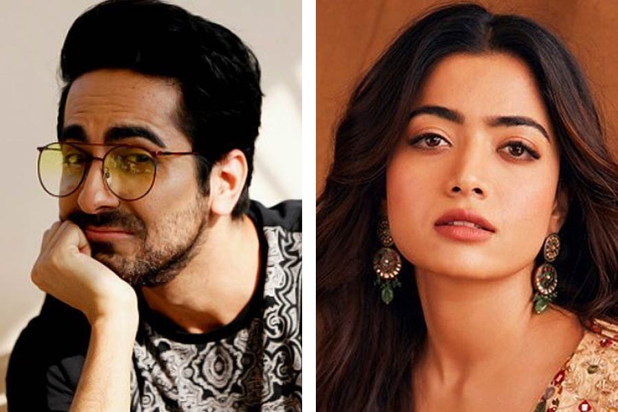 Image of Ayushmann Khurrana and Rashmika Mandanna