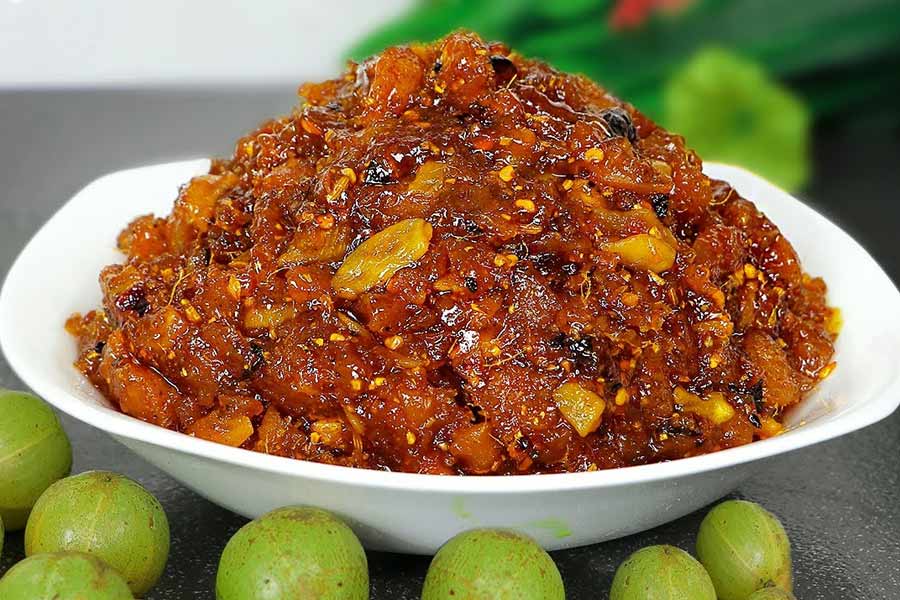 A quick and Healthy Amla Pickle for the Monsoon