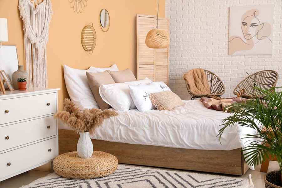 The bedding color that will make your bedroom look bigger