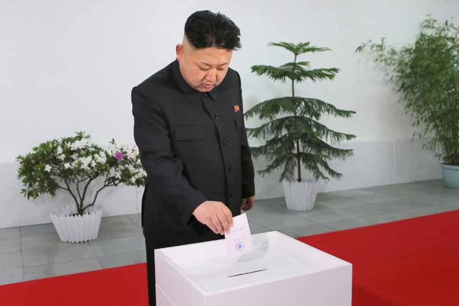 Elections in North Korea has one ballot paper with one name and nearly 100 percent turnout