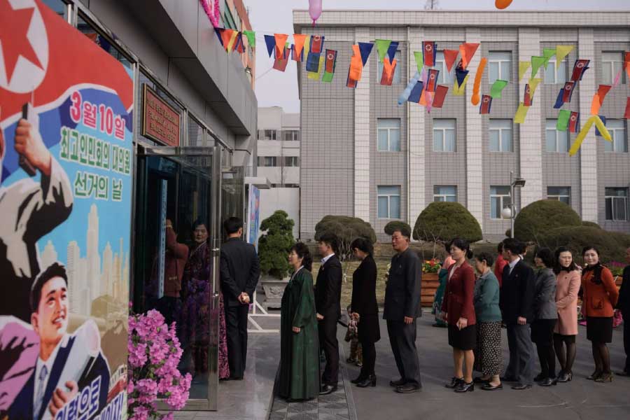 Elections in North Korea has one ballot paper with one name and nearly 100 percent turnout
