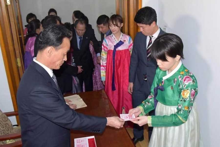 Elections in North Korea has one ballot paper with one name and nearly 100 percent turnout