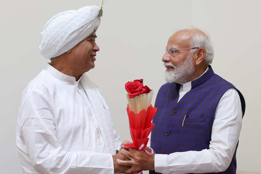 BJP MP Ananta Rai met PM Narendra Modi