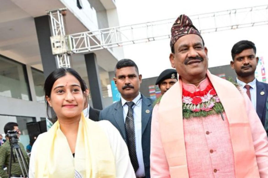 Om Birla and his daughter Anjali Birla