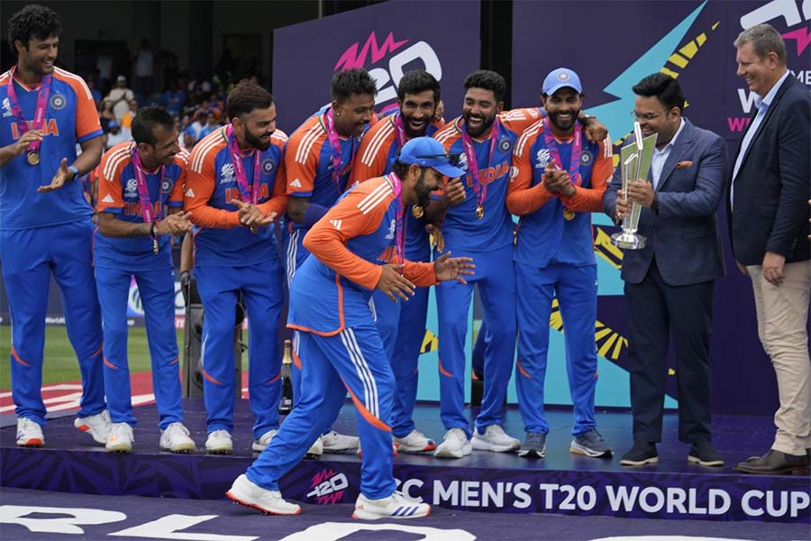 How team India celebrated after winning ICC T20 World Cup Final 2024