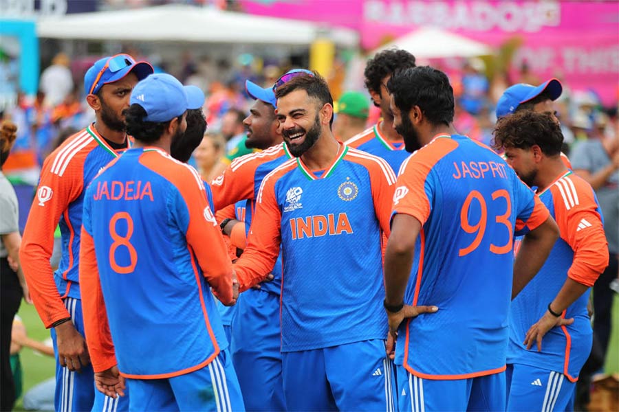 How team India celebrated after winning ICC T20 World Cup Final 2024