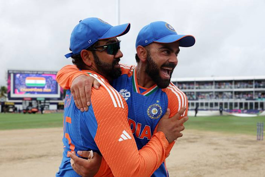 How team India celebrated after winning ICC T20 World Cup Final 2024