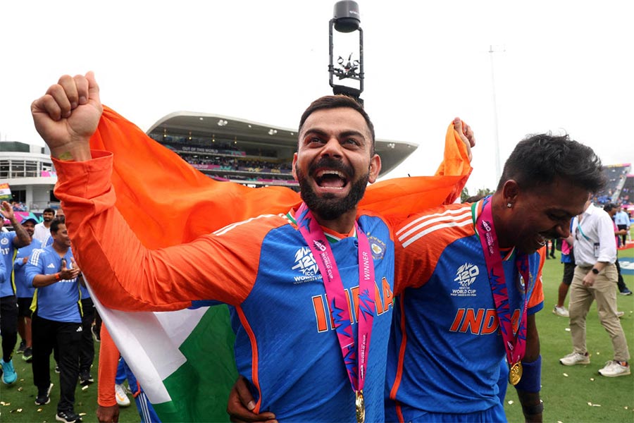 How team India celebrated after winning ICC T20 World Cup Final 2024