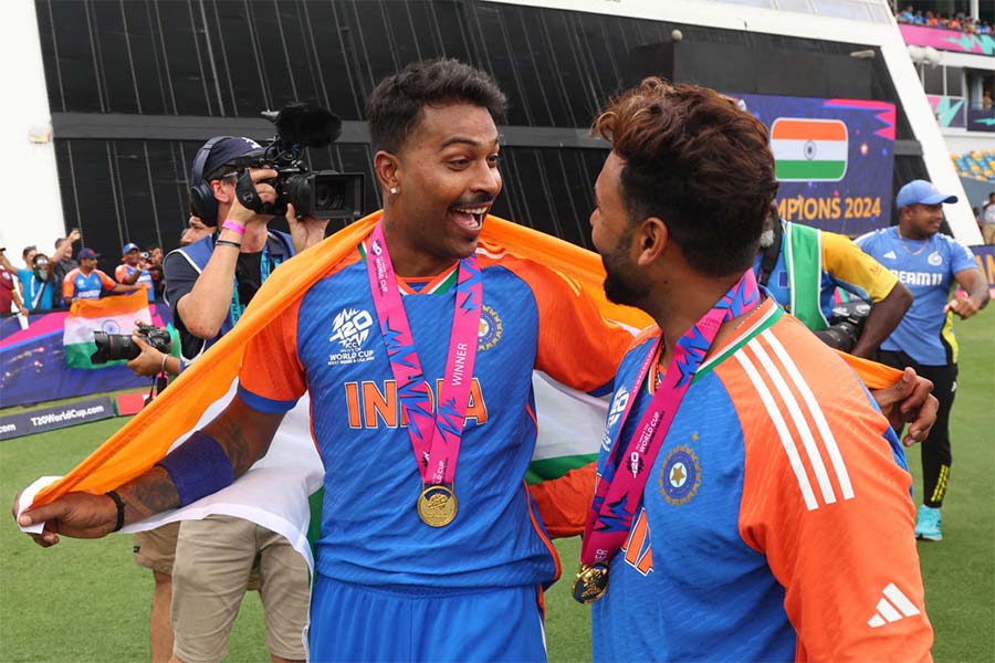 How team India celebrated after winning ICC T20 World Cup Final 2024