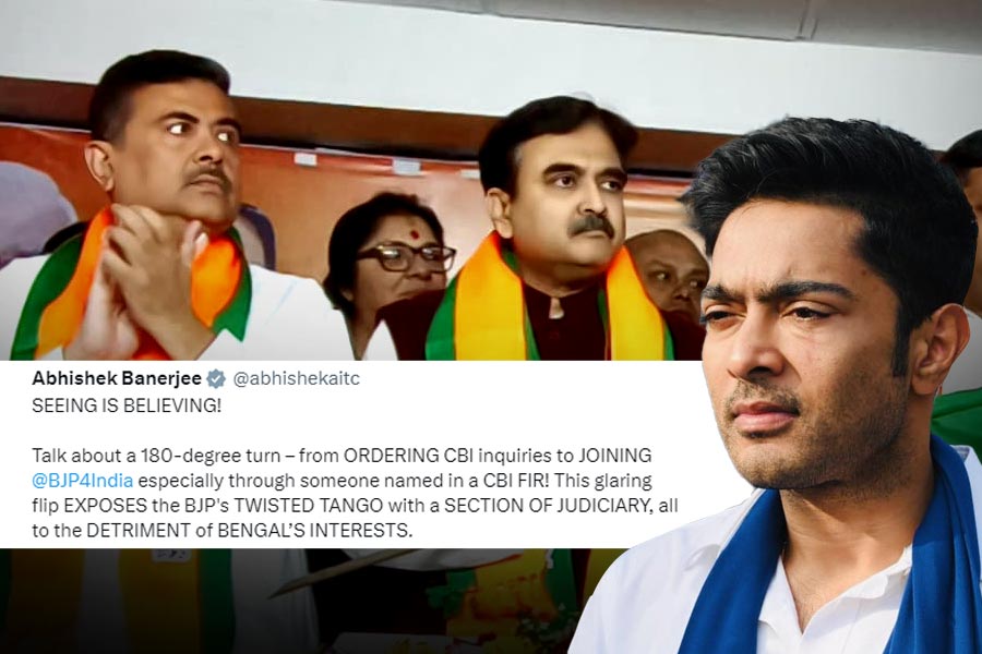 Abhishek Banerjee\\\\\\\'s reaction on Abhijit Gangopadhyay joining BJP