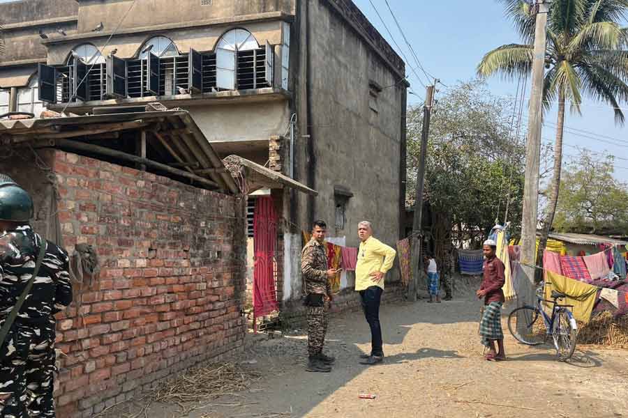 সন্দেশখালির ডুগরিপাড়ায় সিবিআই।