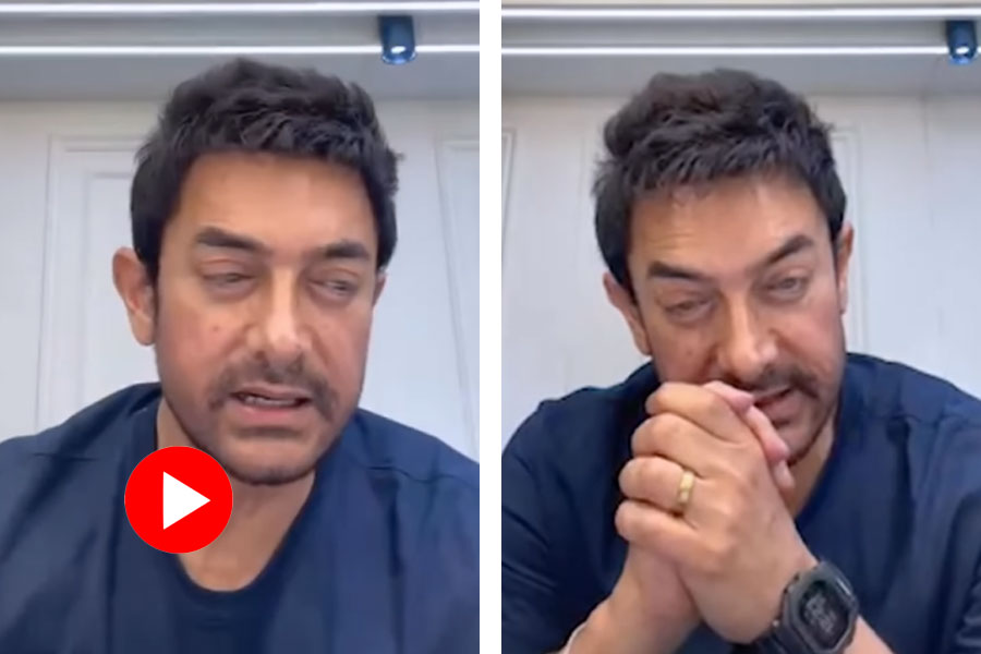 Aamir khan smokes a pipe on live video and answers why he danced at ambani\\\'s pre-wedding bash