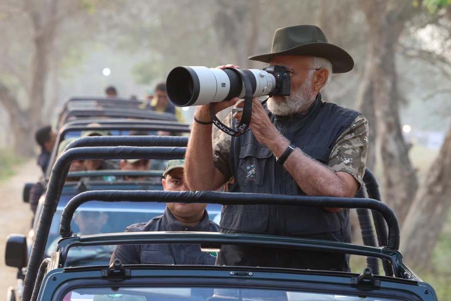 Pictures of PM Narendra Modi at Kaziranga National Park