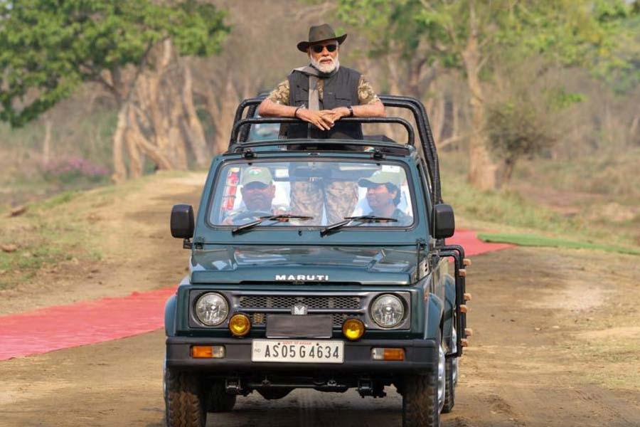 Pictures of PM Narendra Modi at Kaziranga National Park