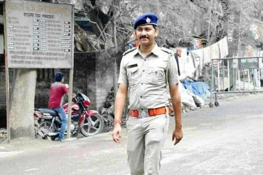 সন্দেশখালি থানার নতুন ওসি গোপাল সরকার।