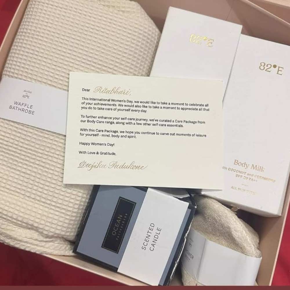 Ritabhari Chakraborty shares her feeling about getting gifts from Deepika Padukone on international Women’s day