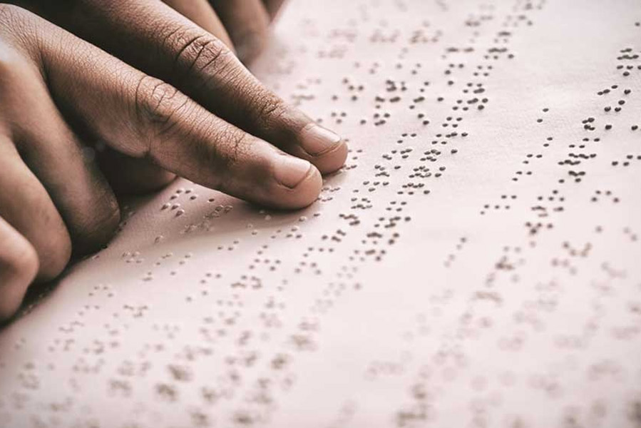 An image of Braille