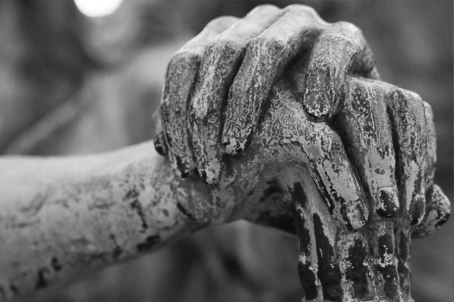 ‘The Angel Of Death Victorius’, the weeping angel of Lake view cemetery, known as the Haserot angel