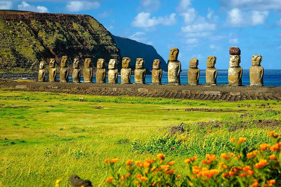 ইতিহাসবিদদের মতে, ৮০০ থেকে ১২০০ সালের মধ্যে ইস্টার দ্বীপে লোকজন থাকতে শুরু করেন। তাঁরা ‘রাপা নুই’ নামে পরিচিত। ১৭২২ সালে ইউরোপের নজরে পড়ে এই দ্বীপটি। সেই সময় এই দ্বীপের জনসংখ্যা ছিল দু’হাজার থেকে তিন হাজারের মধ্যে।