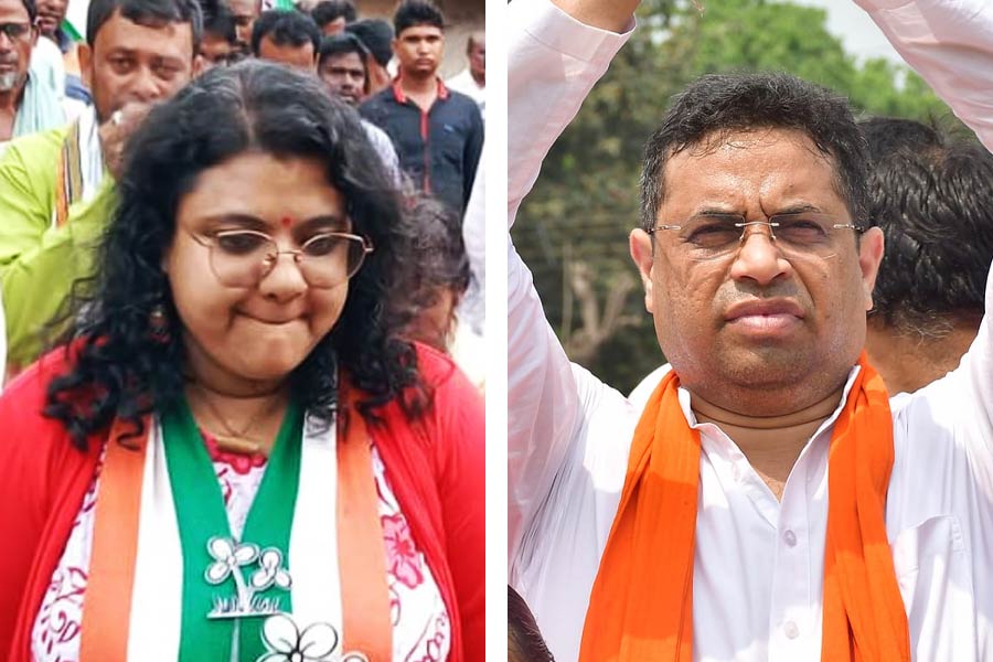 BJP leadership advises MP Soumitra Khan to remain restrained in poll battle against divorced wife TMC candidate Sujata Mondol