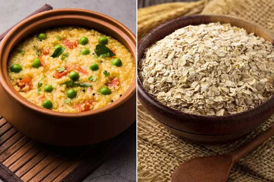 Between oats and Dalia which one is the healthier option for breakfast
