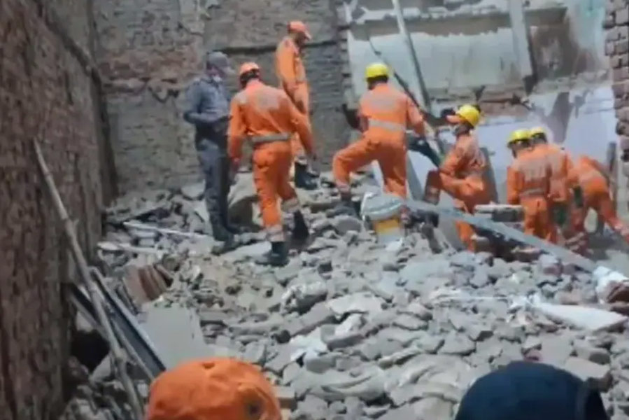 Two killed and one critical after building collapses in Delhi