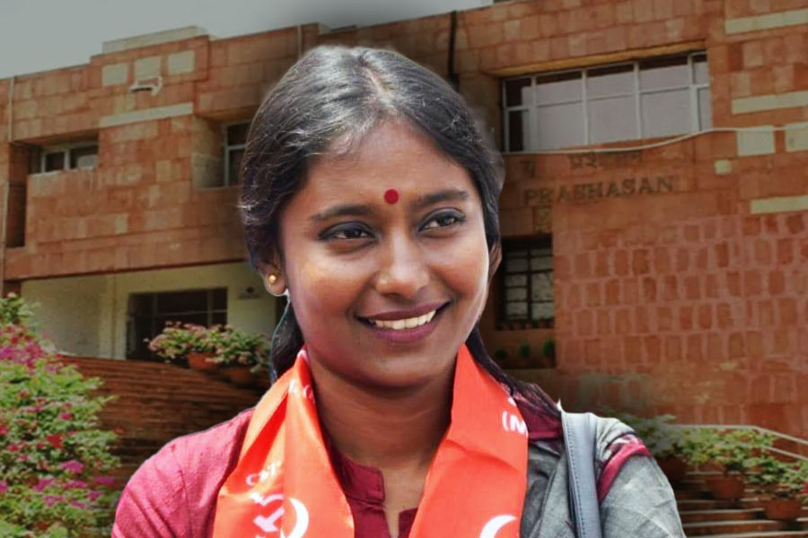 Serampore CPM candidate Dipsita Dhar misses JNU students union election