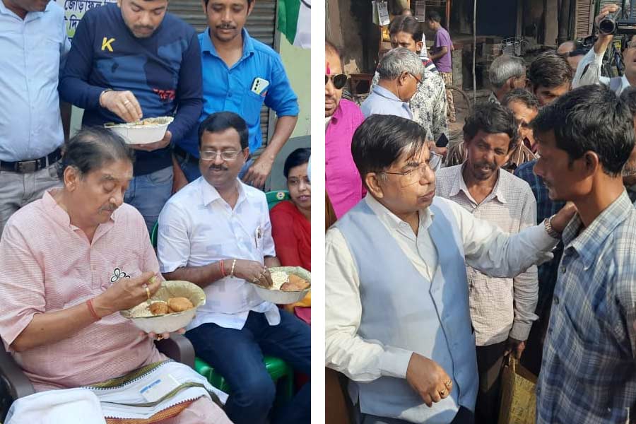 TMC and BJP candidates campaigned for the Lok Sabha Election in Bankura on Sunday dgtld