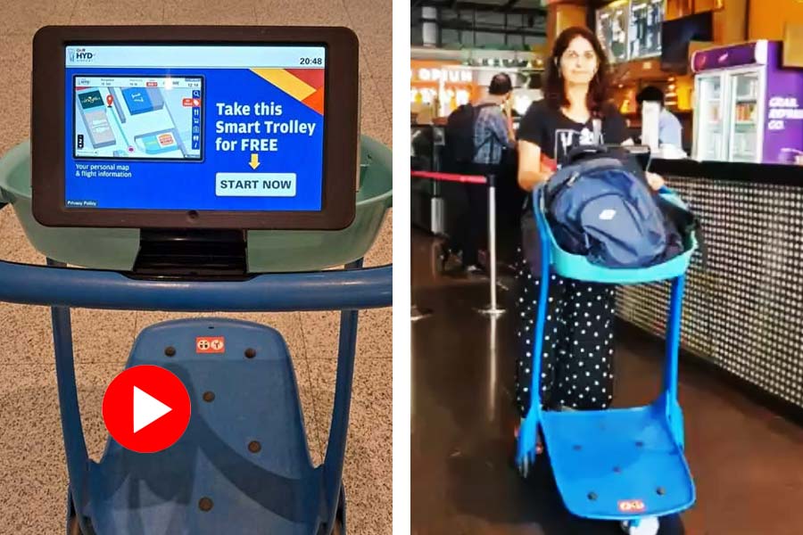 Hyderabad Airport equipped with smart trolleys for making your journey smoother and smarter