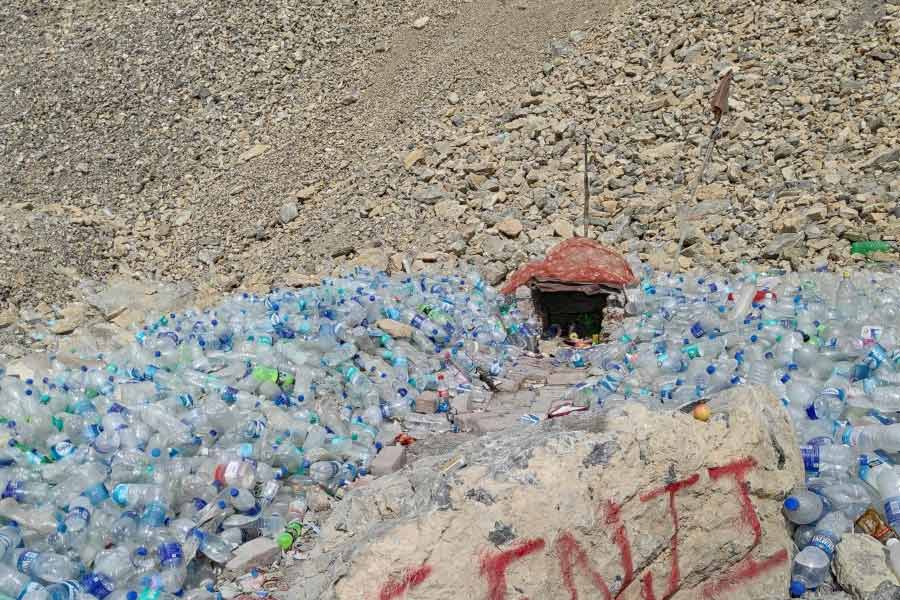 Know about the ghost temple on Gata loops near Leh, where water bottles are offered