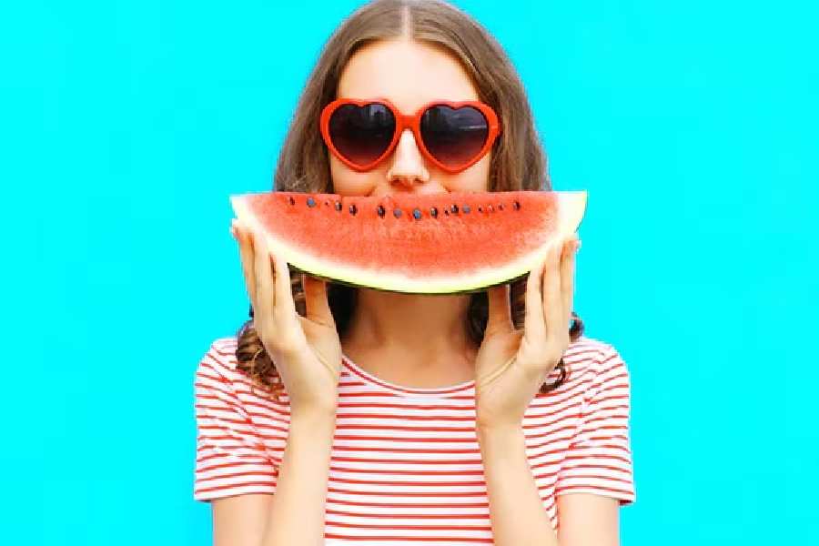 Water melon face pack for summer acne problem