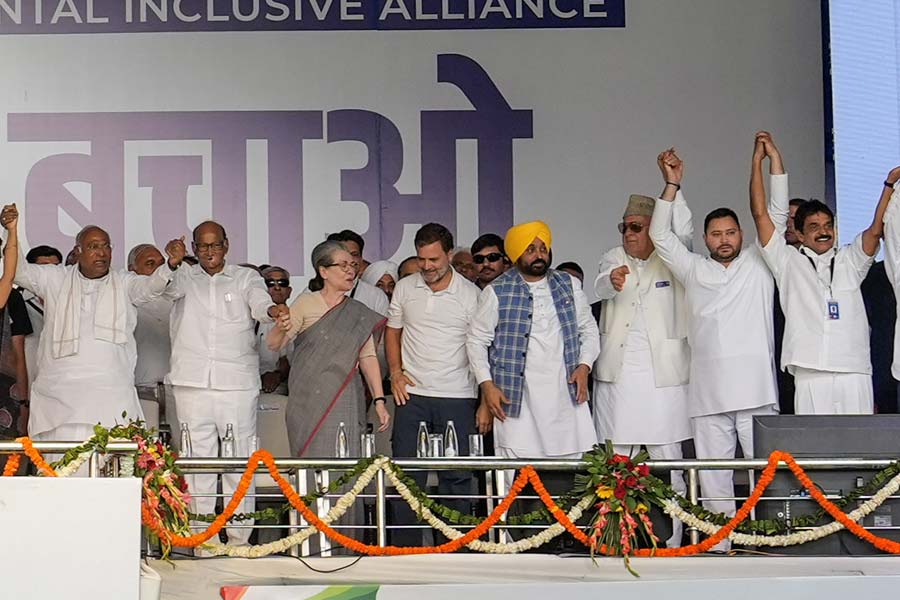 Opposition alliance India showed their strength beyond Lok Sabha election in Delhi on Sunday