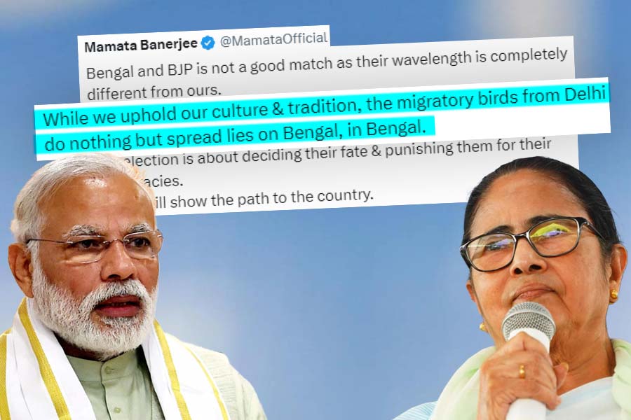 Mamata Banerjee again compared BJP to migratory birds