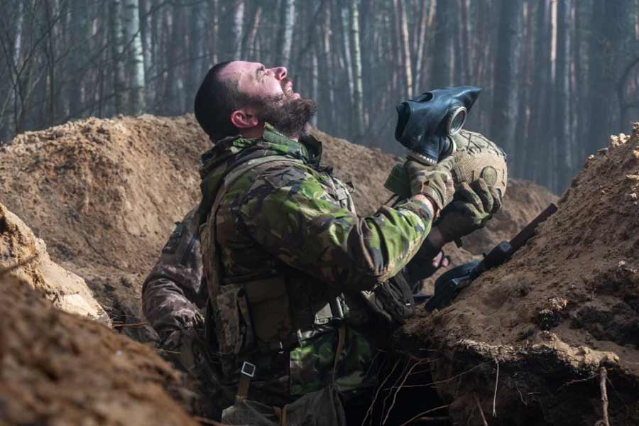 Chemical gas Chloropicrin allegedly used by Russia against Ukraine 