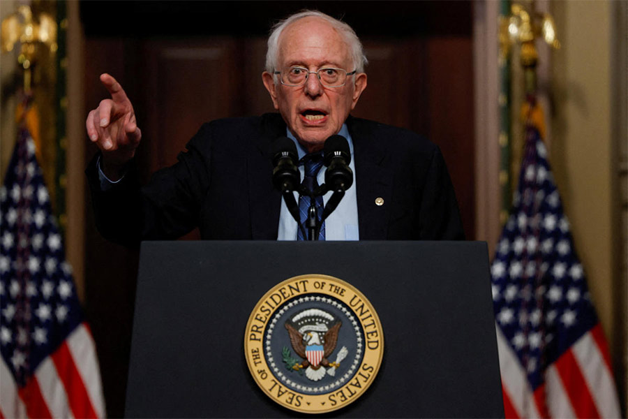 US Senator Bernie Sanders supported the protestors at US campuses and said Israel-Hamas war 'may be Biden's Vietnam'