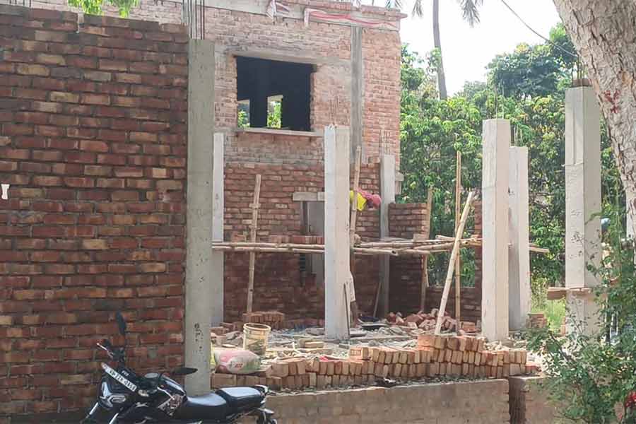 Illegal Construction on land owned by Irrigation Department at Bhangar