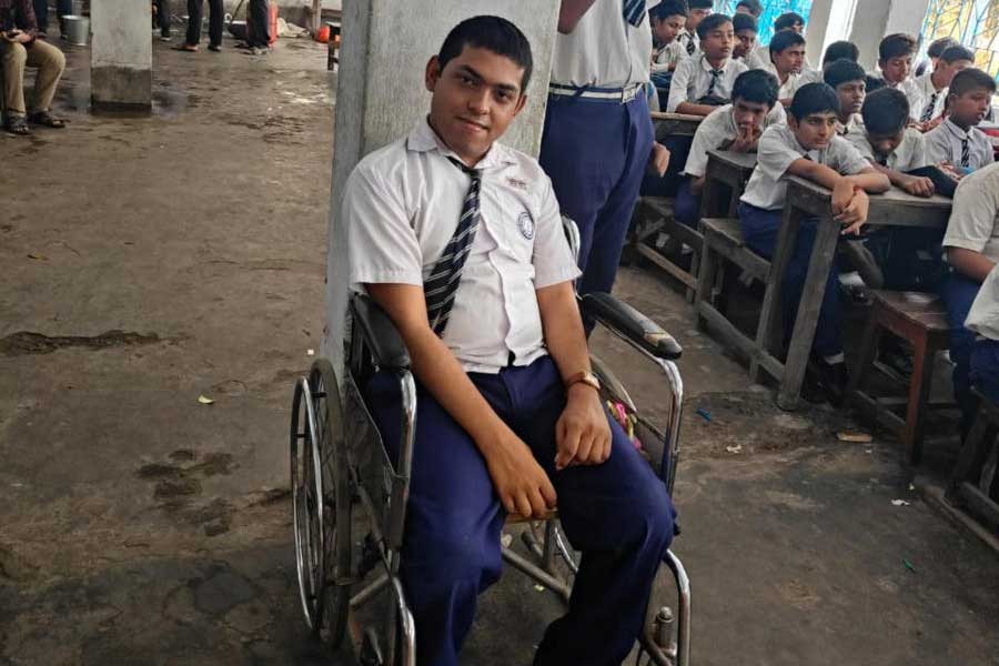This student with Cerebral Palsy has performed well in Higher Secondary Exam