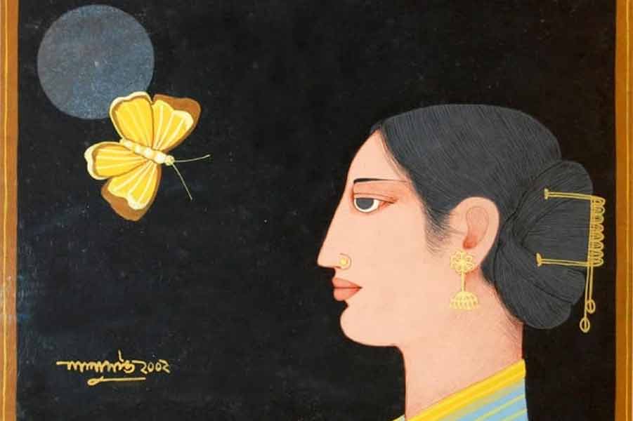 প্রকাশমনি: লালুপ্রসাদ সাউয়ের চিত্রকর্ম।