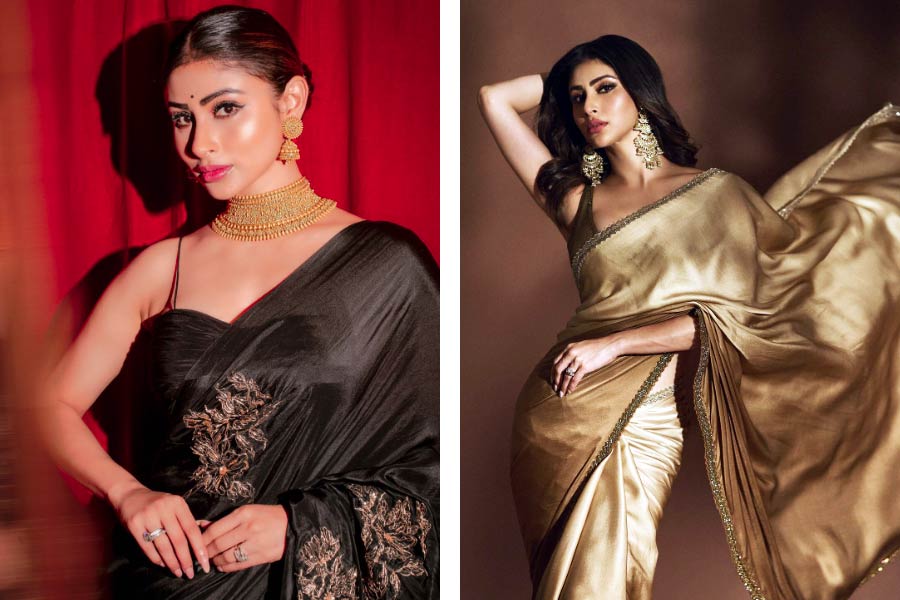 Five ways to style a sari to look slim