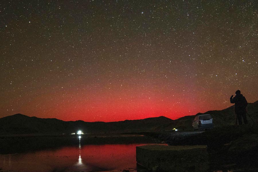 Auroras seen after recent solar storm are manmade, says Conspiracy Theorists