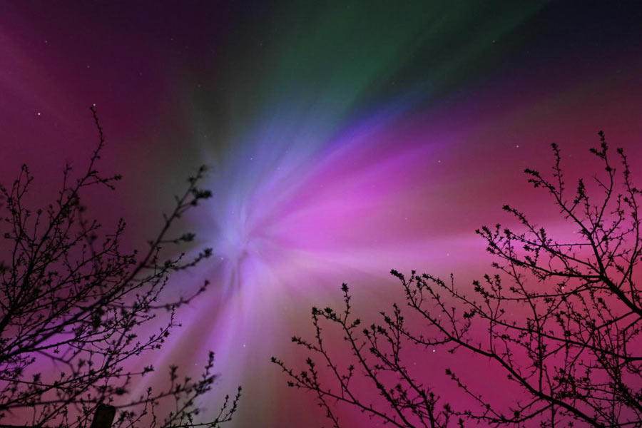 Auroras seen after recent solar storm are manmade, says Conspiracy Theorists