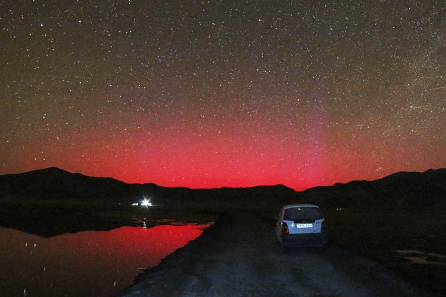 Auroras seen after recent solar storm are manmade, says Conspiracy Theorists