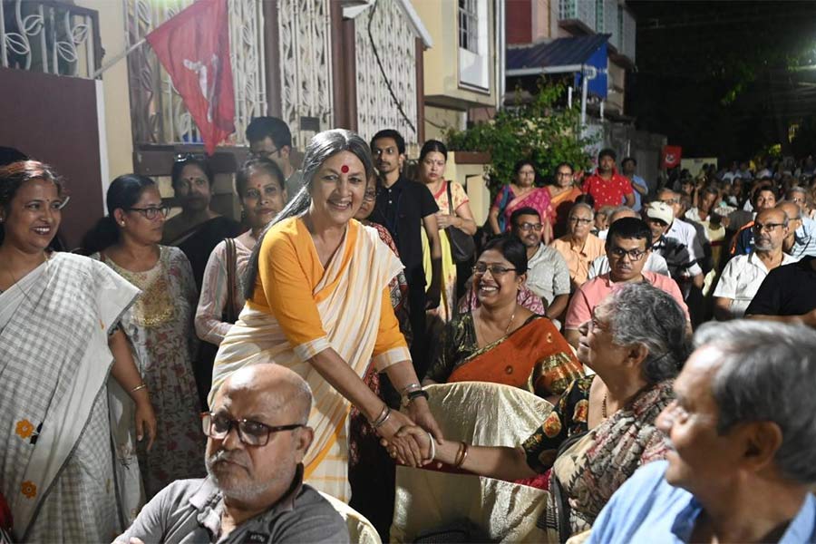 সিপিএম প্রার্থী সায়রা শাহ হালিম।