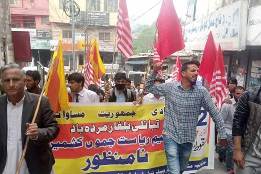 Posters emerge demanding POK merger with India