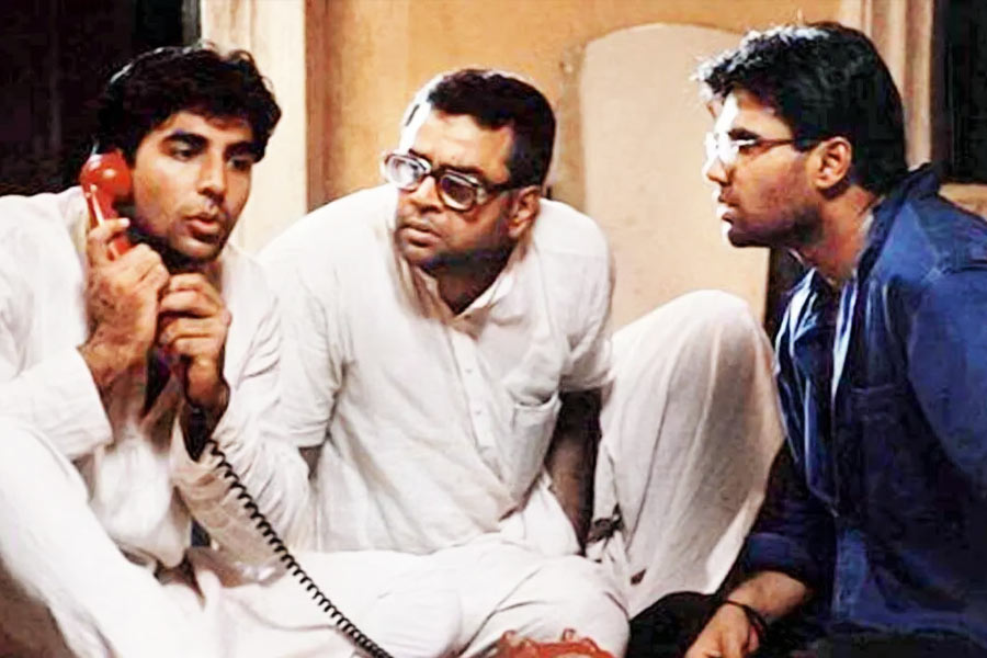 ২০০০ সালে প্রেক্ষাগৃহে মুক্তি পায় ‘হেরা ফেরি’। এই ছবিতে বাবুরাওয়ের চরিত্রে অভিনয় করে বিপুল প্রশংসা পান পরেশ। পরেশের সঙ্গে অক্ষয় কুমার এবং সুনীল শেট্টির যৌথ অভিনয় মনে ধরে দর্শকের। ‘হেরা ফেরি ৩’ ছবিটি মুক্তি পাওয়ার পথে। এই ছবিতেও বাবুরাওয়ের ভূমিকায় দেখা যাবে পরেশকে।