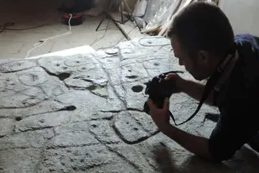 A mysterious slab may be a treasure map that could point the way to long-lost Bronze Age 