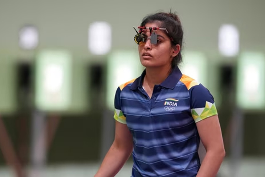 Shooter Manu Bhaker broke the world record at the final Olympic selection trial in 25m