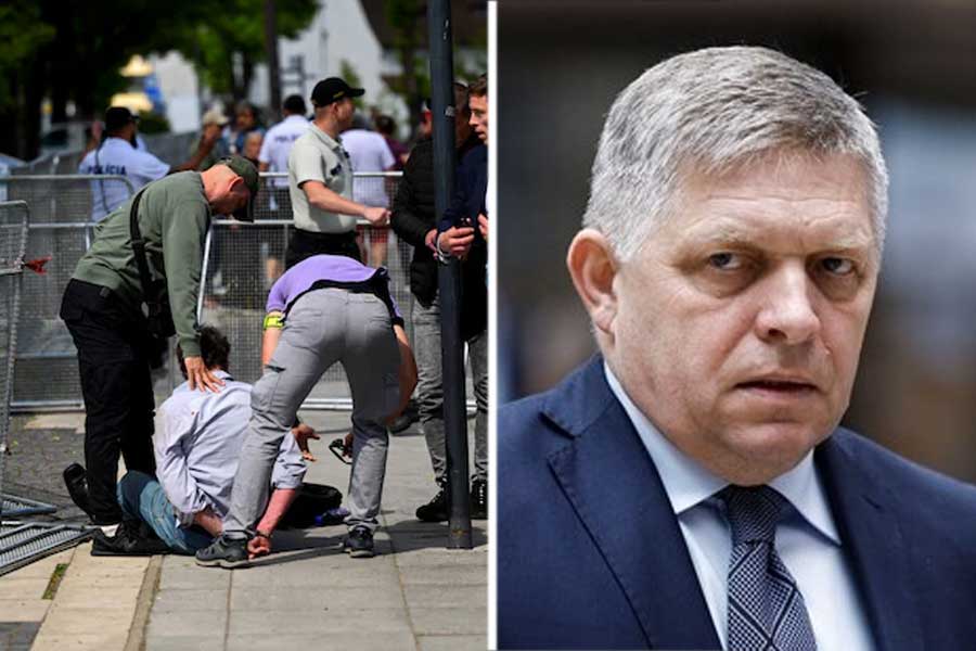 Robert Fico, Prime Minister of Slovakia shot, hit in stomach in suspected assassination attempt dgtl